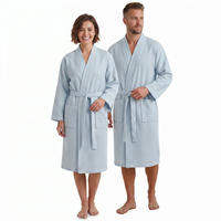 BADEMANTEL NYVISpa Waffelpique M Hellblau - Hellblau, Textil (Mnull) - NYVI