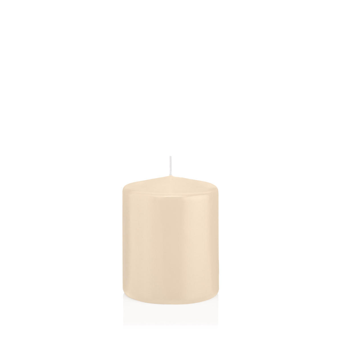 STUMPENKERZEN Creme Ø 78 x 100 mm, 8 Stück - Creme, Paraffin (8/10cm) - Wiedemann Kerzen
