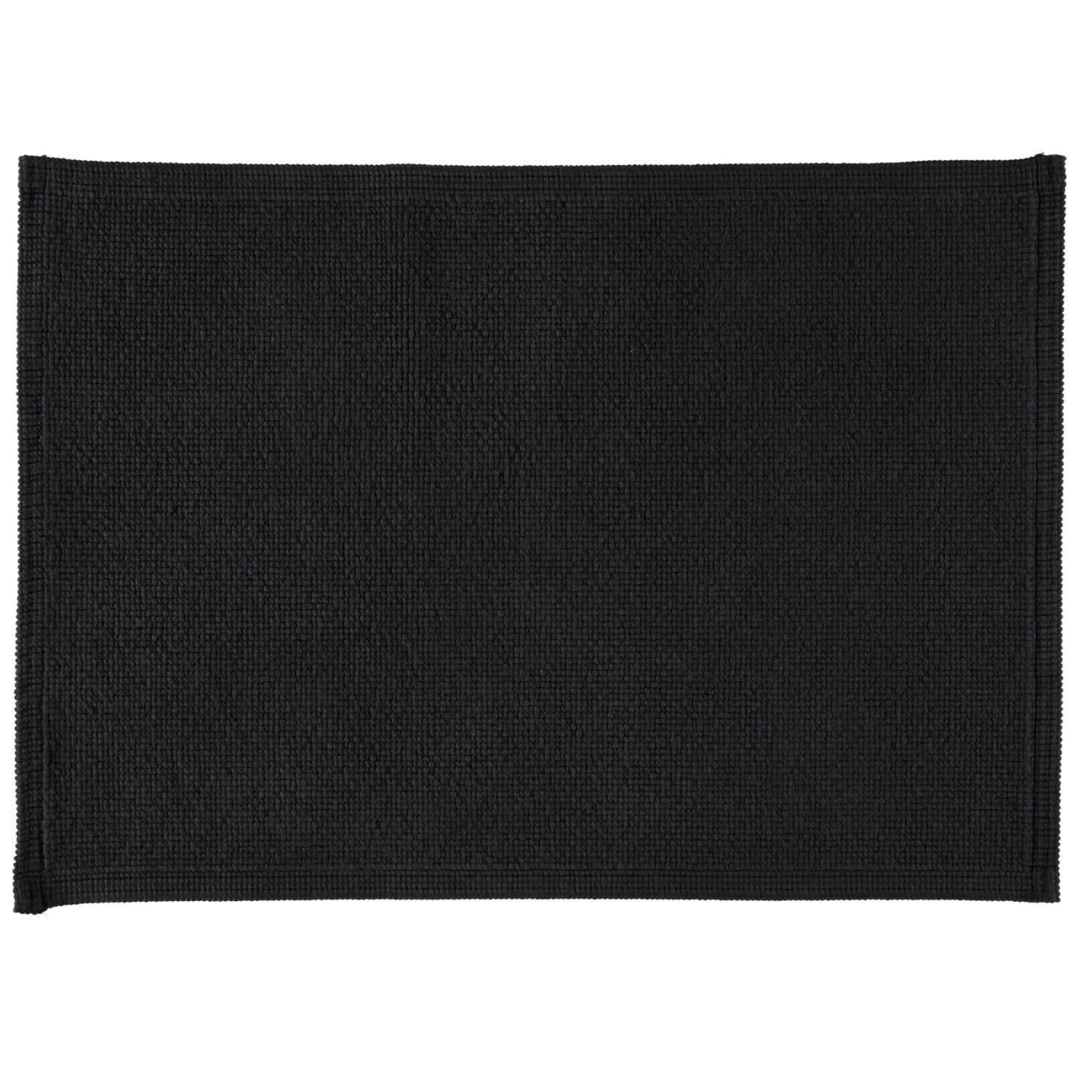 BADEMATTEN PLAIN SCHWARZ - 15 - Schwarz, Textil (50/70cm) - Rhomtuft