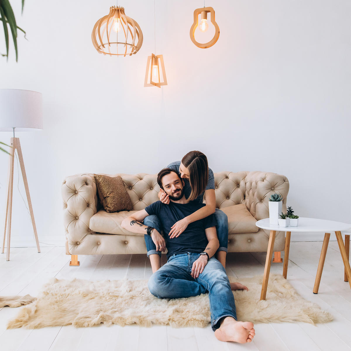 4XMÖBELERHÖHER - Hellbraun, Holz (14.5/15.5/14.5cm) - Relaxdays