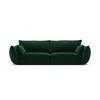 SOFA Kaelle aus Samt flaschengrün 3 Sitzplätze - Dunkelgrün, Textil (100/85/208cm) - Micadoni