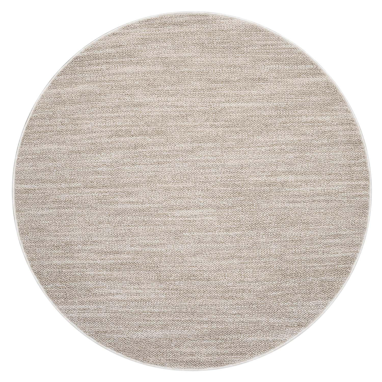 KURZFLOR-TEPPICH Clasico 0052 Beige 160 cm Rund - Beige, Textil (160/160cm) - carpet city