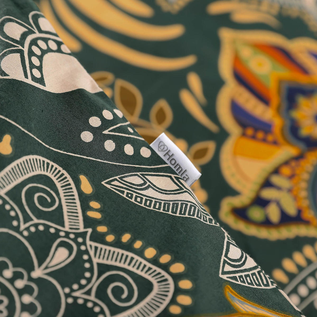 BETTWÄSCHE Tapua grün 160/200 cm - Grün, Textil (160/200cm) - Homla