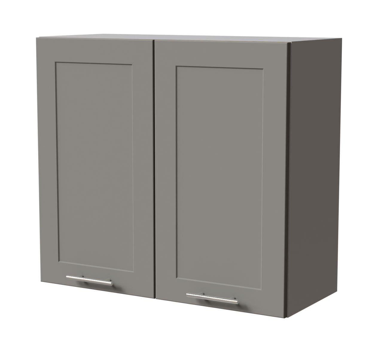 HÄNGESCHRANK Oslo W3/80 Grau / Dust Grey Matt 80 / 32,5 / 72cm - Grau, Holz/Holzwerkstoff (80/72/32.5cm) - Feldmann-Wohnen