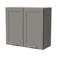 HÄNGESCHRANK Oslo W3/80 Grau / Dust Grey Matt 80 / 32,5 / 72cm - Grau, Holz/Holzwerkstoff (80/72/32.5cm) - Feldmann-Wohnen