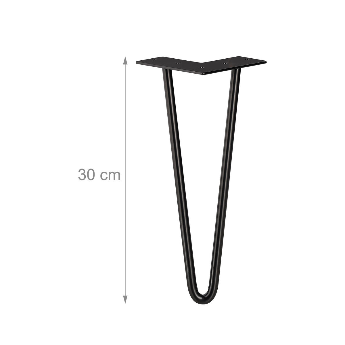 4XHAIRPIN - Schwarz, Kunststoff/Metall (12/30/12cm) - Relaxdays