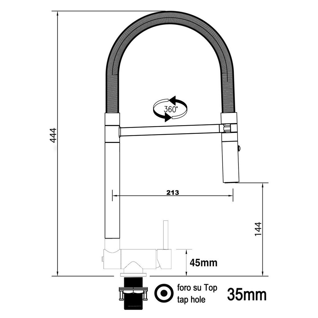 Thumbnail - Vizio Vorfenster-Küchenarmatur,, Türkis, Metall, 21.3x44.4x21.3 cm, flexible Anschlussschläuche, Keramikkartusche, schwe...