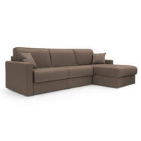 ECKSOFA LINKS Chris - Braun, Textil (288/96cm) - Divani.store