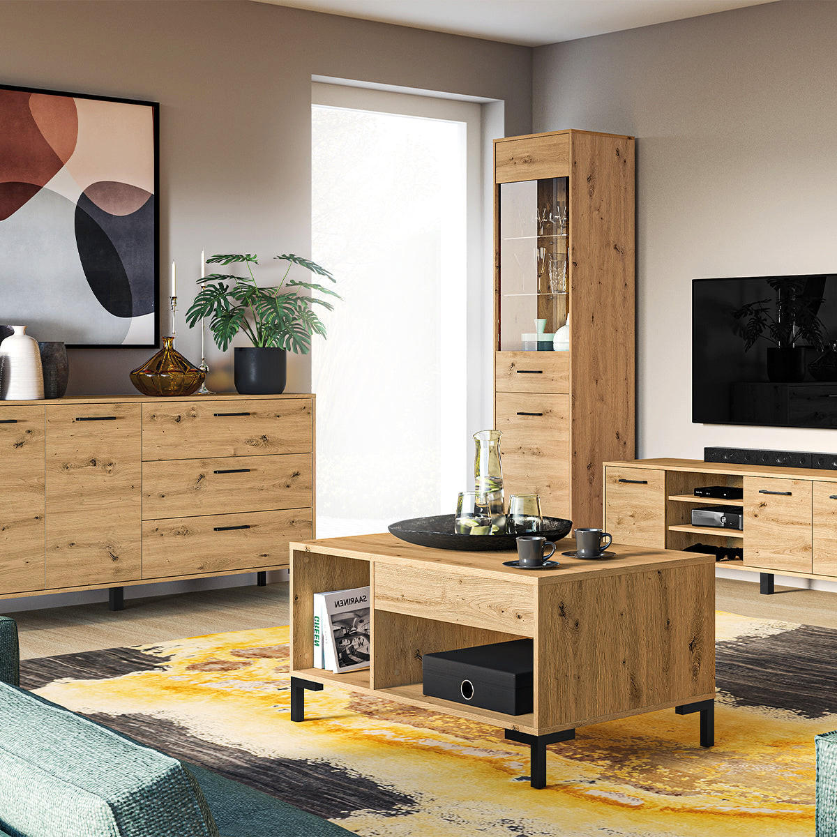 SIDEBOARD Liora Holz - Braun, Holzwerkstoff (159/83/40cm) - Petits-meubles