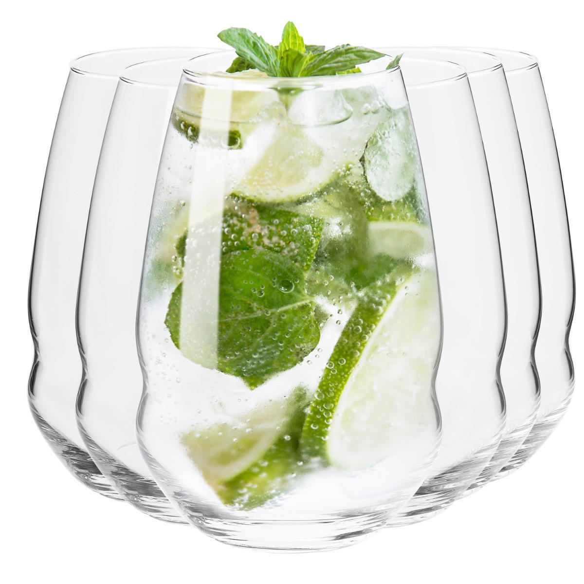 TRINKGLÄSER INEL, 6ER-SET, 500 ML - Transparent, Glas (0.5L) - Krosno Glass