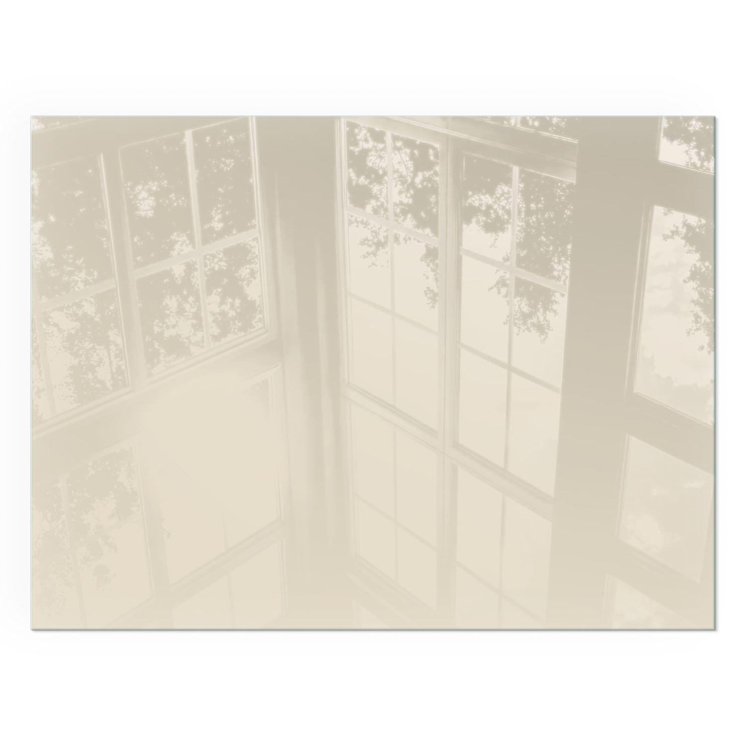 GLASPLATTE für Kamin 80x60 cm - Gelb, Glas (80/60/0.4cm) - TULUP