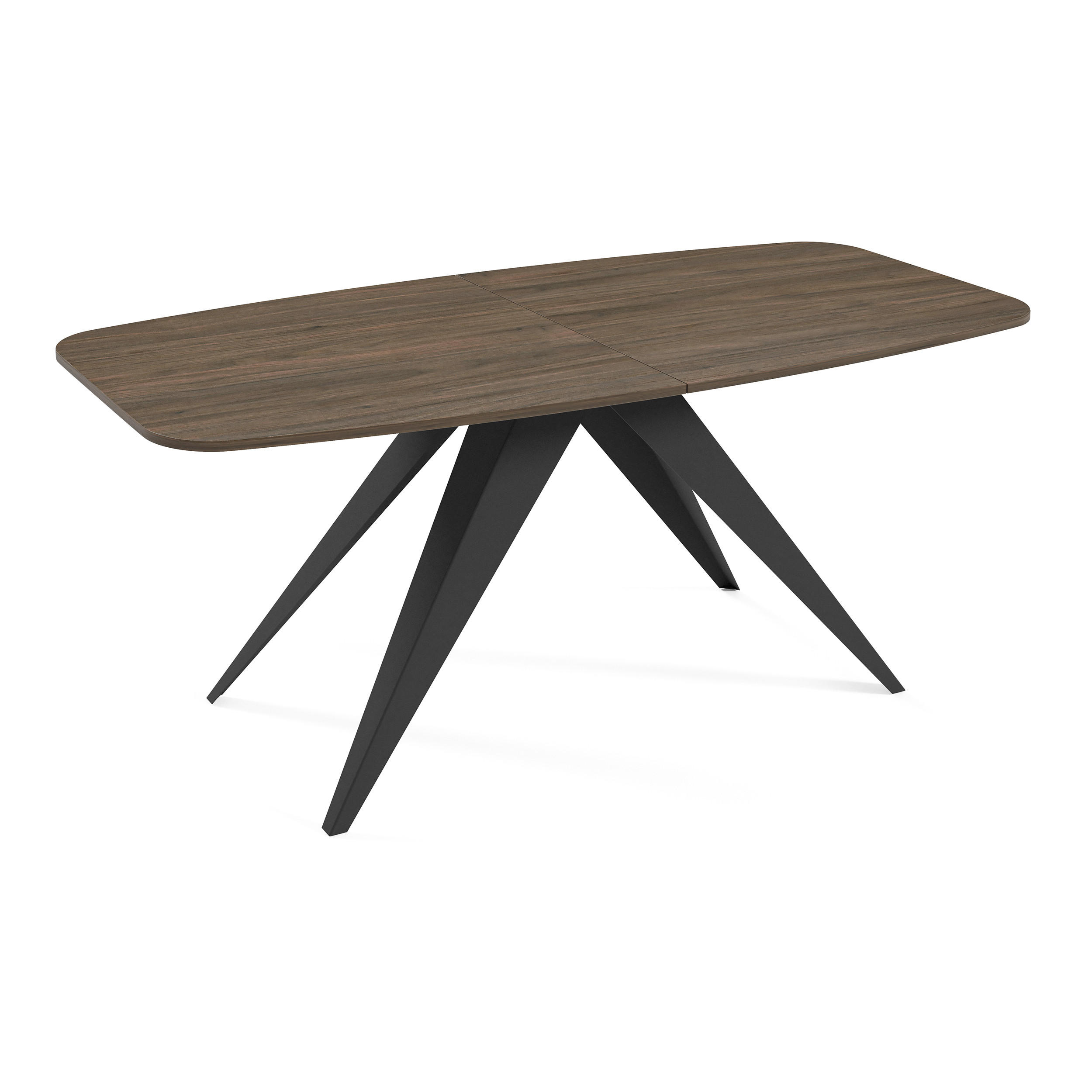 Beautysofa Esstisch Walnuss 90x76x180 cm