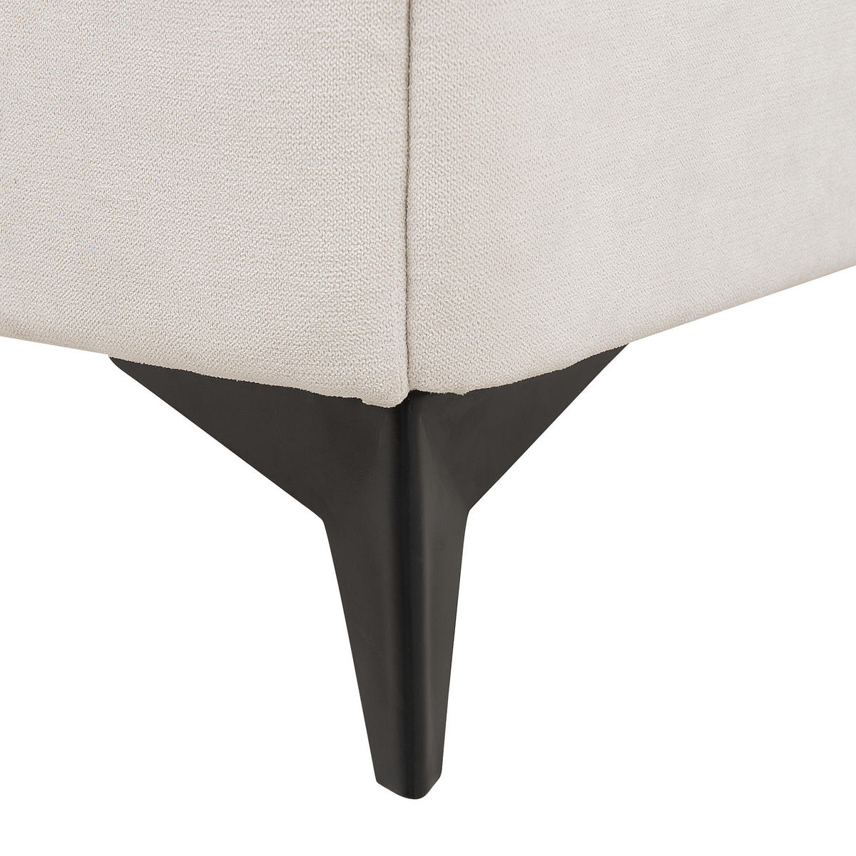 POLSTERBETT 180/200cm Helles Beige Melle - Beige, Naturmaterialien/Textil (180/200cm) - Beliani