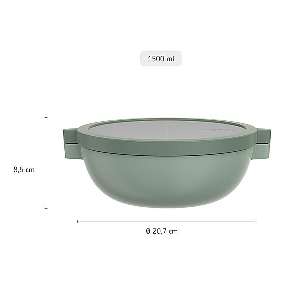 BENTO-LUNCHBOWL Vita Vivid Blue 1,5 l - Blau, Kunststoff (20.7/8.5/24cm) - Mepal