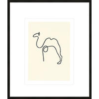 BILD gerahmt 53x63 cm Pablo Picasso „Kamel“ - Weiß, Holz (53/63cm) - artissimo