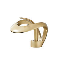 WASCHTISCHARMATUR Standard Gold - Goldfarben, Metall (9/15/5cm) - Beaface