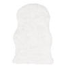 LUXUS SUPER SOFT FELLTEPPICH ASPEN MELIERT SHAPE - Weiß, Textil (55/80cm) - Pergamon