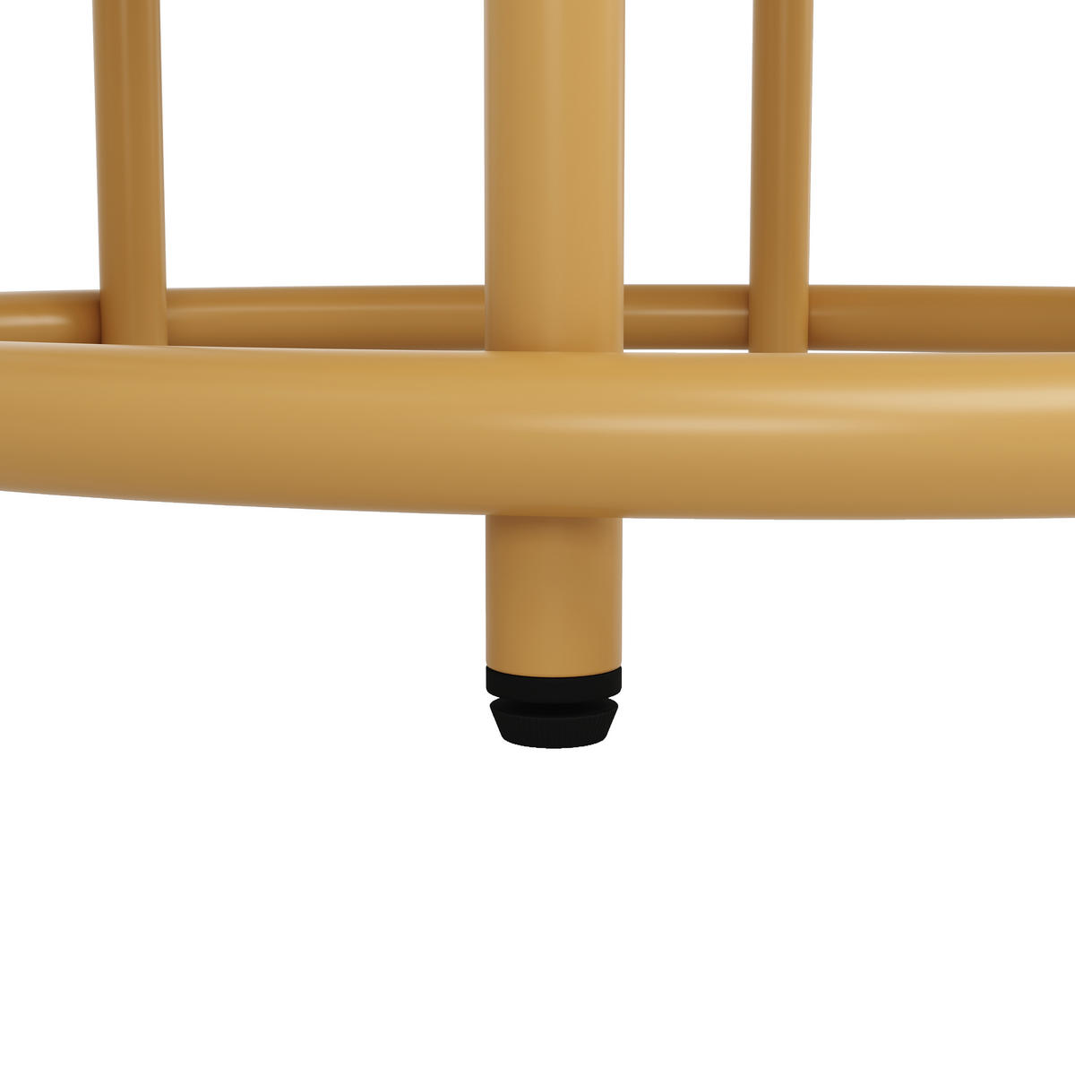 ESSTISCH Runder 100/100/76 cm gold mit Marmorplatte und Metallbeinen - Weiß, Holzwerkstoff (100/100/76cm) - OKWISH