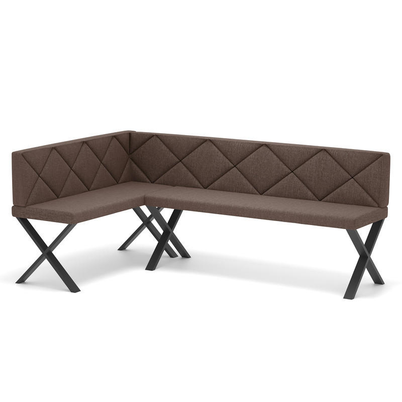 Idohome Eckbank Braun 196x142 cm