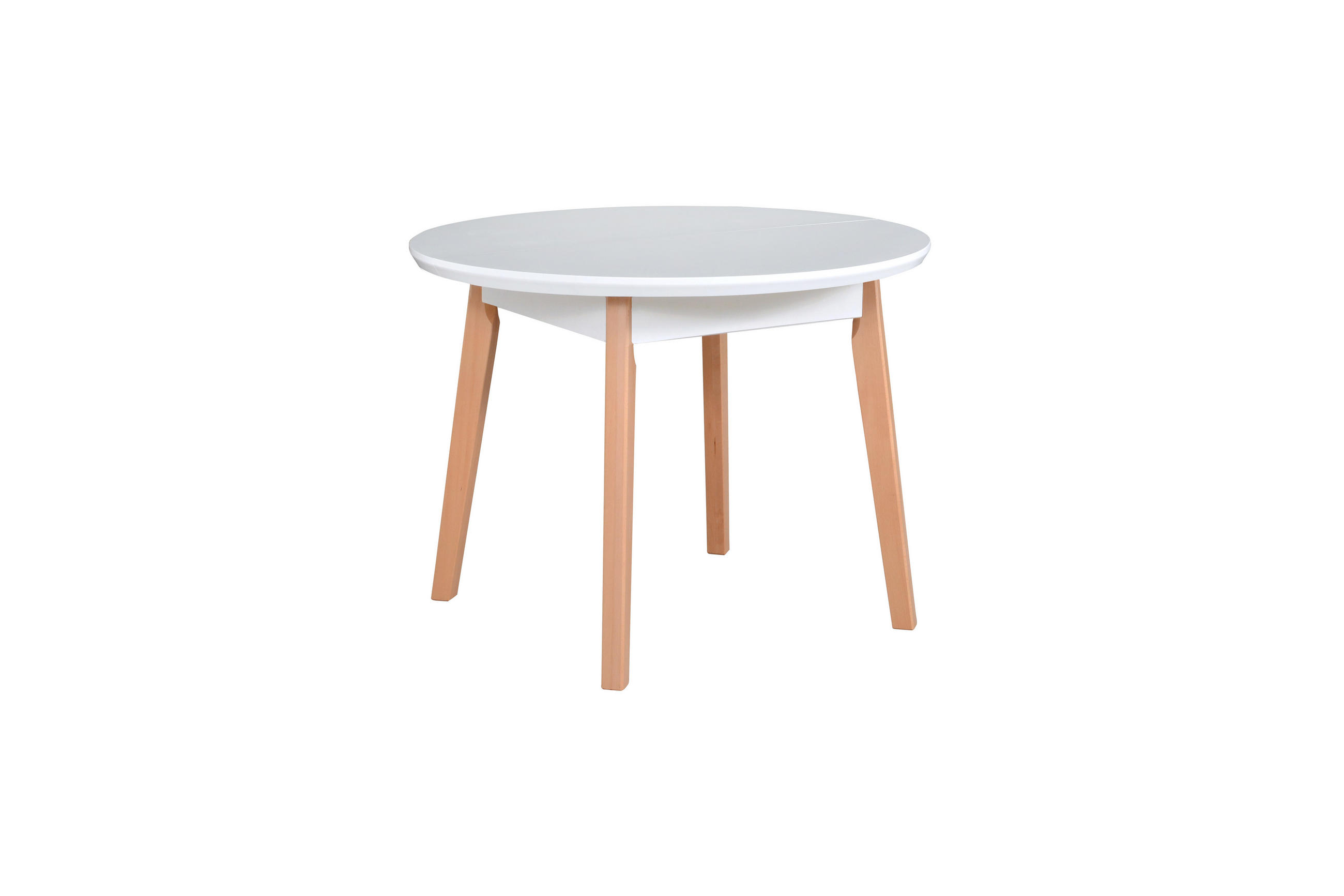 ESSTISCH Oslo 4,100-130 cm, weiss - Weiß, Holz (130/100/75cm) - Leaf Design