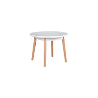 ESSTISCH Oslo 4,100-130 cm, weiss - Weiß, Holz (130/100/75cm) - Leaf Design