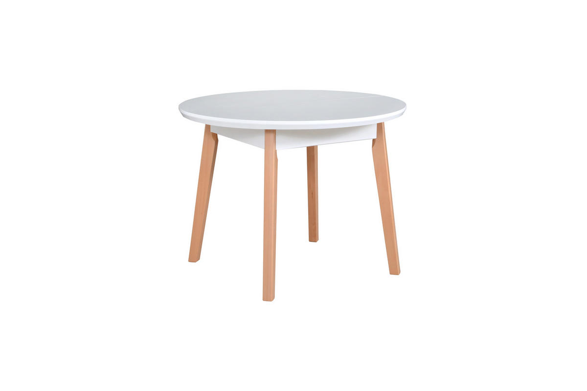 ESSTISCH Oslo 4,100-130 cm, weiss - Weiß, Holz (130/100/75cm) - Leaf Design