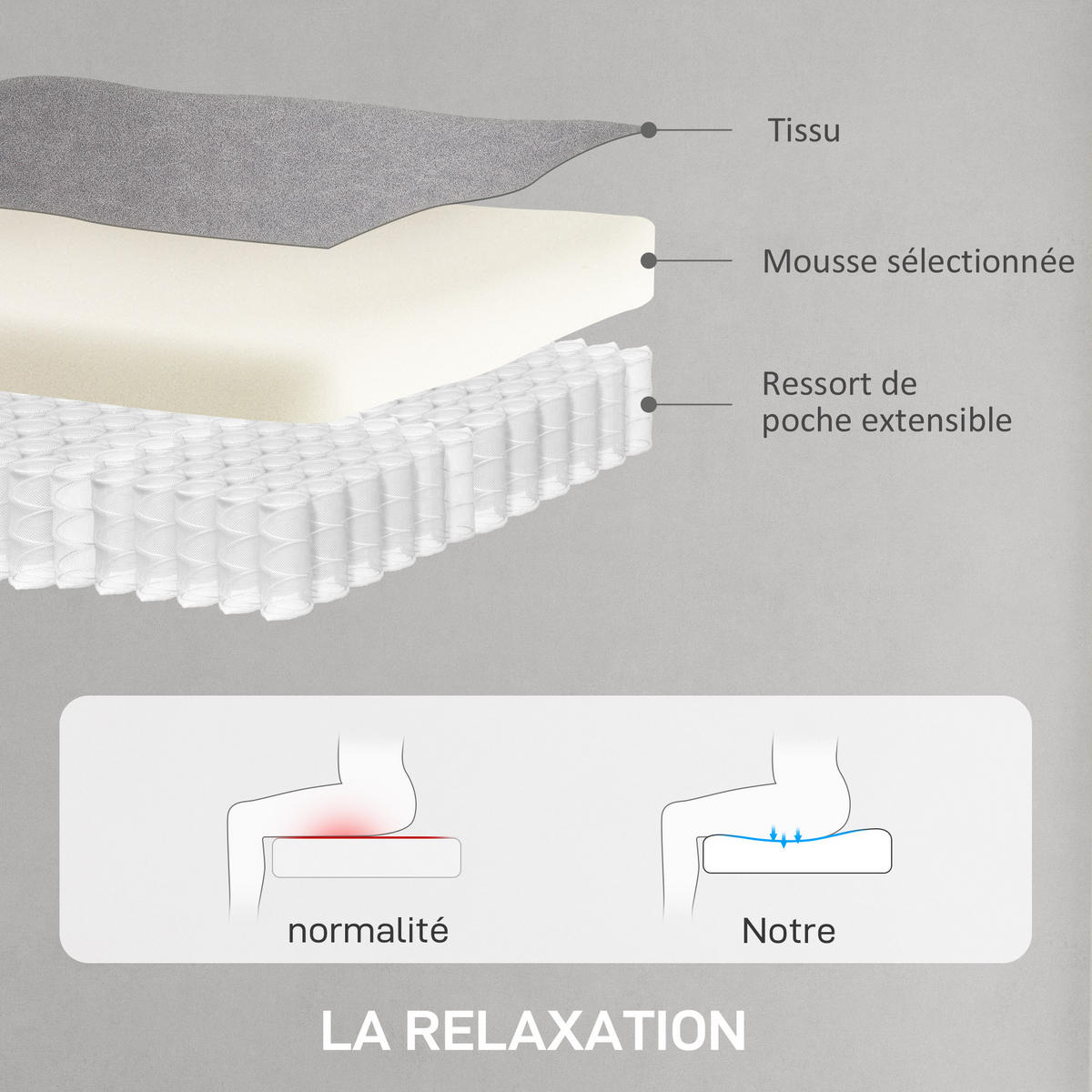 RELAXSESSEL DE-15390 mit Speicherfunktion und verstellbarer Fußstütze Grau - Grau, Metall (80/104/83cm) - ComfortXL