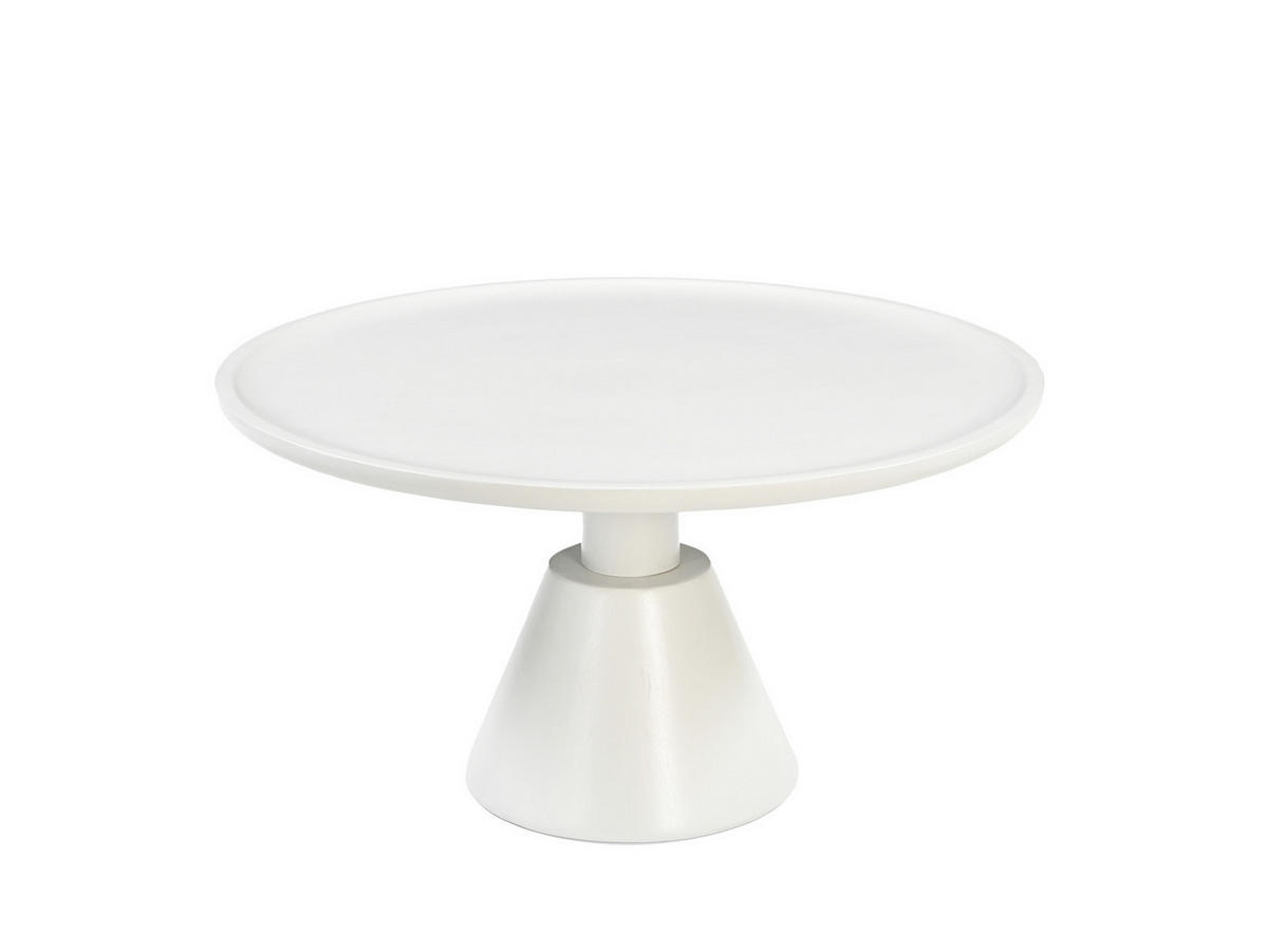 COUCHTISCH Jade Mangoholz Weiss Creme - Creme, Holz (75/75/40cm)