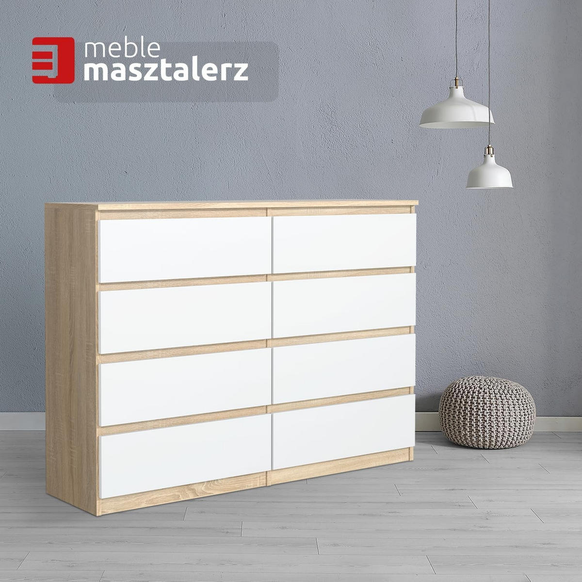 KOMMODE 120 Cashmere 120x39x101,5 cm - Kaschmir, Holzwerkstoff (120/101.5/39cm) - Mobelsta