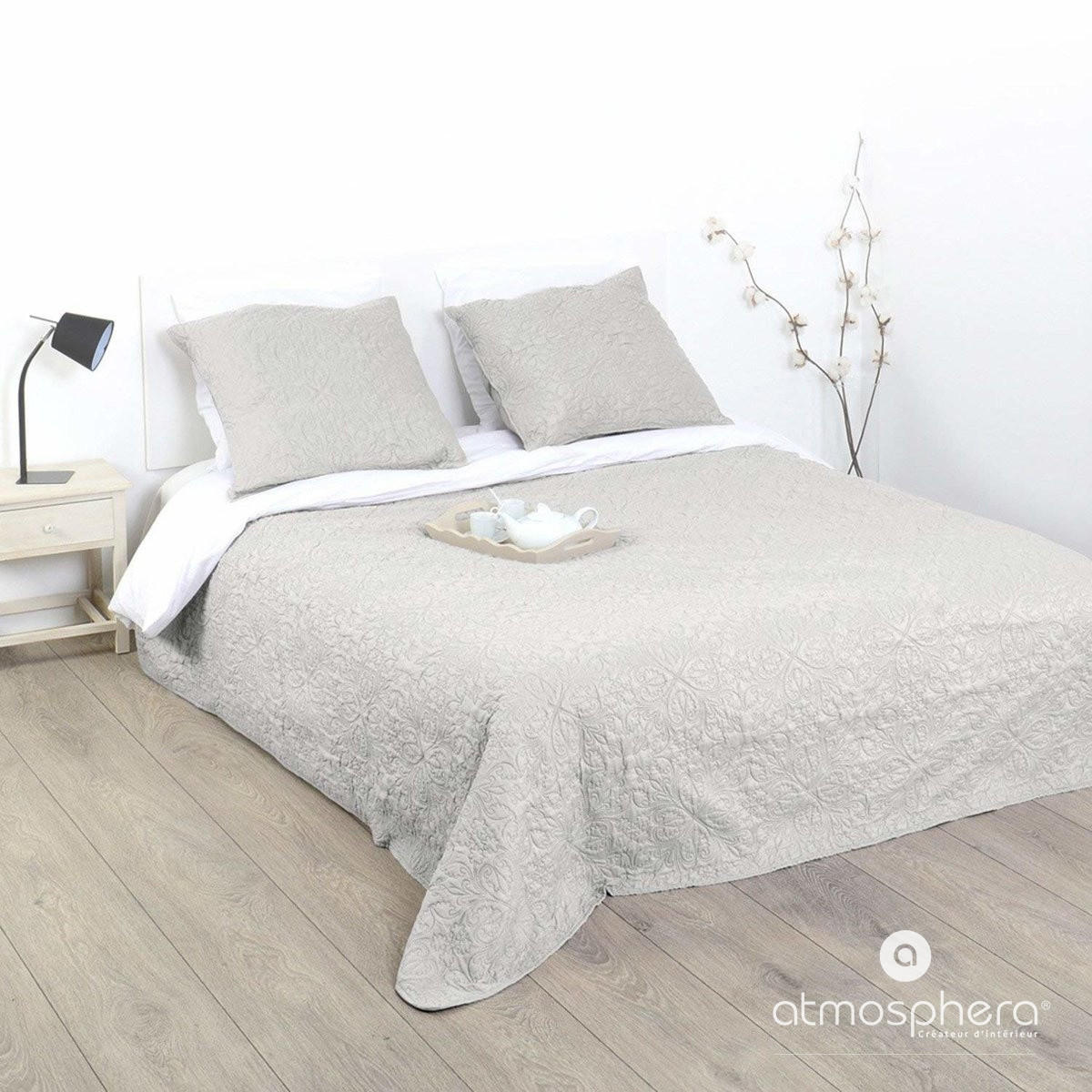 TAGESDECKE Set 260/240 cm - Beige, Textil (260/240cm) - Atmosphera Createur d´interieur