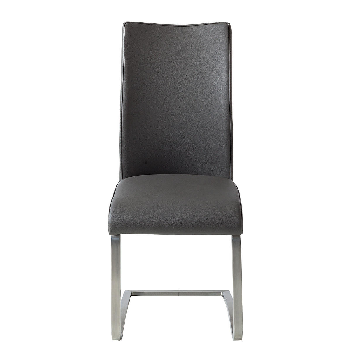 FREISCHWINGER - Grau, Leder/Metall (43/103/52cm) - home24