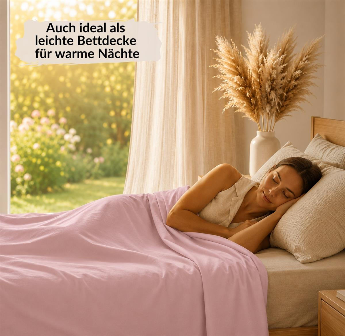 BETTTLAKEN ohne Gummizug 140x250 cm, Betttuch aus 100% Baumwolle, Vielseitig verwendbares Haustuch - Rosenholz - Rotbraun, Textil (140/250cm) - Carpe Sonno
