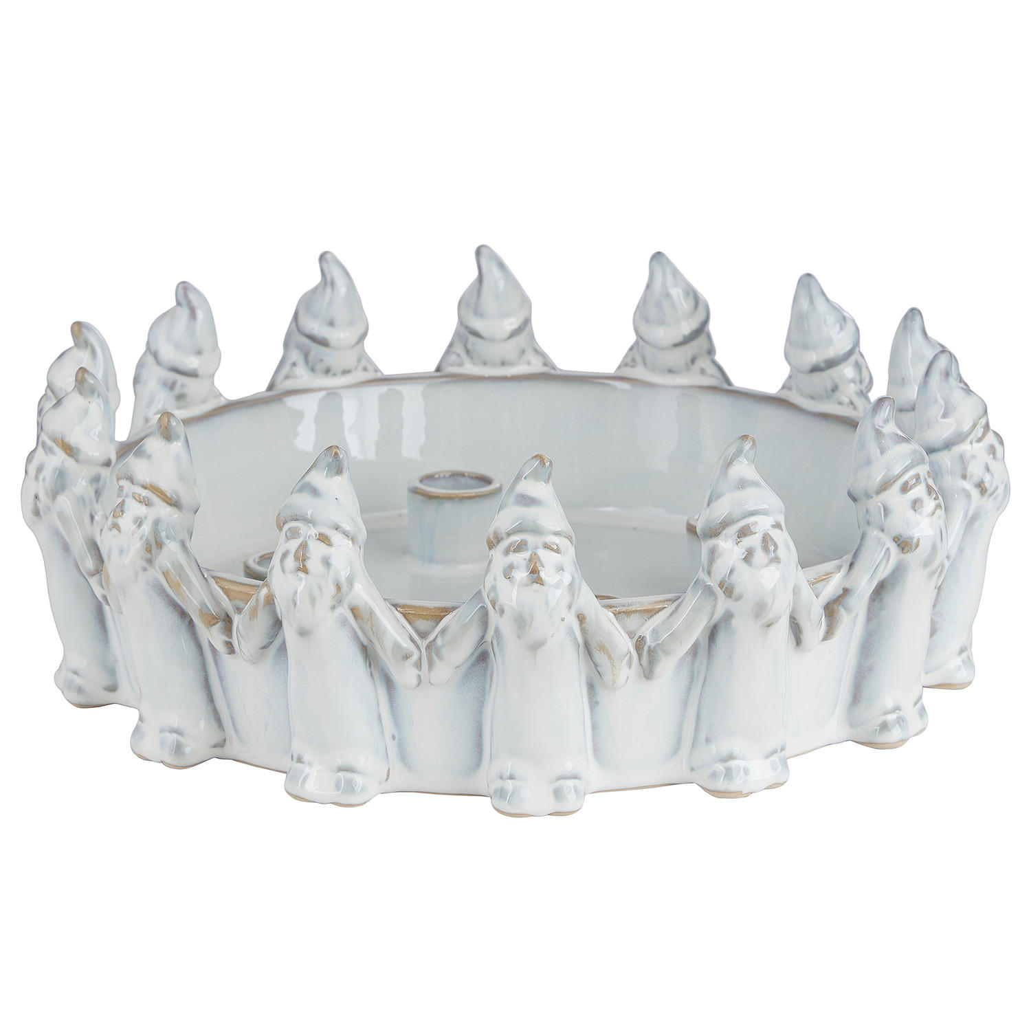 ADVENTSKRANZ Wichtel Advent - Weiß, Keramik (10cm) - BUTLERS