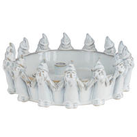 ADVENTSKRANZ Wichtel Advent - Weiß, Keramik (10cm) - BUTLERS