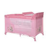 REISEBETT Moonlight rosa pink zwei Ebenen, faltbar, Wickelauflage, Matratze, Räder - Rosa, Kunststoff (60/120cm) - Lorelli