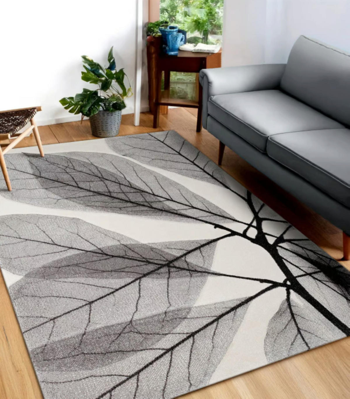 TEPPICH modern Flachgewebe NAGOYA Grau 133x190 cm - Grau, Textil (133/190cm) - Novatrend