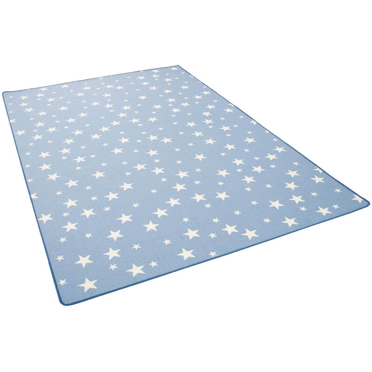 KINDER SPIEL TEPPICH STERNE - Blau, Textil (100/200cm) - Snapstyle