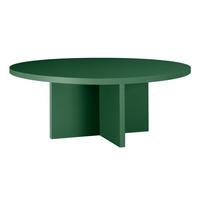 COUCHTISCH Runder, mit laminiertem 3 cm, Zedergrün, 100 cm - Grün, Holzwerkstoff (100/100/42cm) - RNT By Really Nice Things
