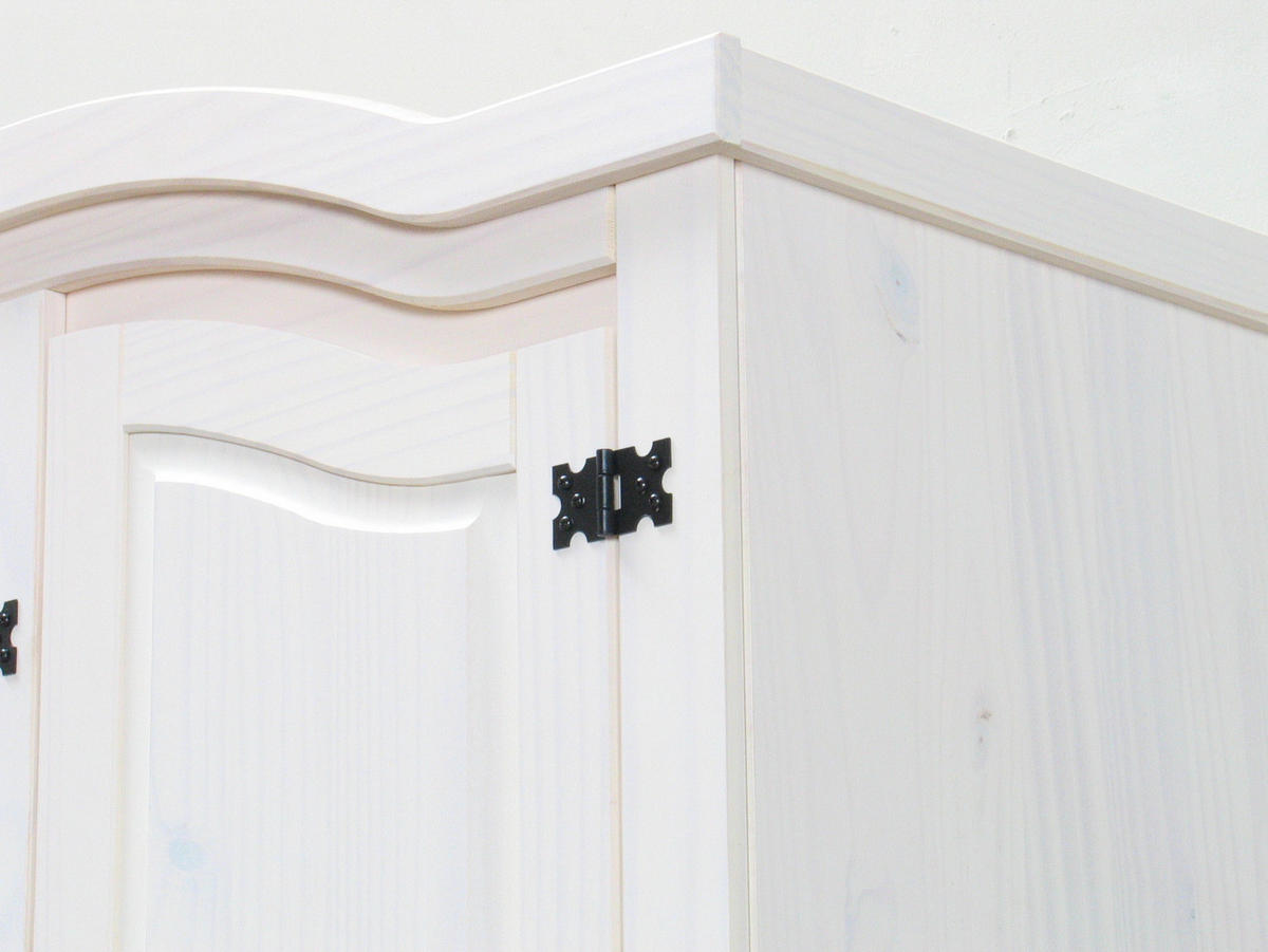 KLEIDERSCHRANK weiss - Weiß, Holz (152/193/54cm) - ebuy24