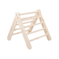 KLETTERDREIECK für Kinder, Montessori, Natur - Beige, Holz (59.5/59/60cm) - MeowBaby