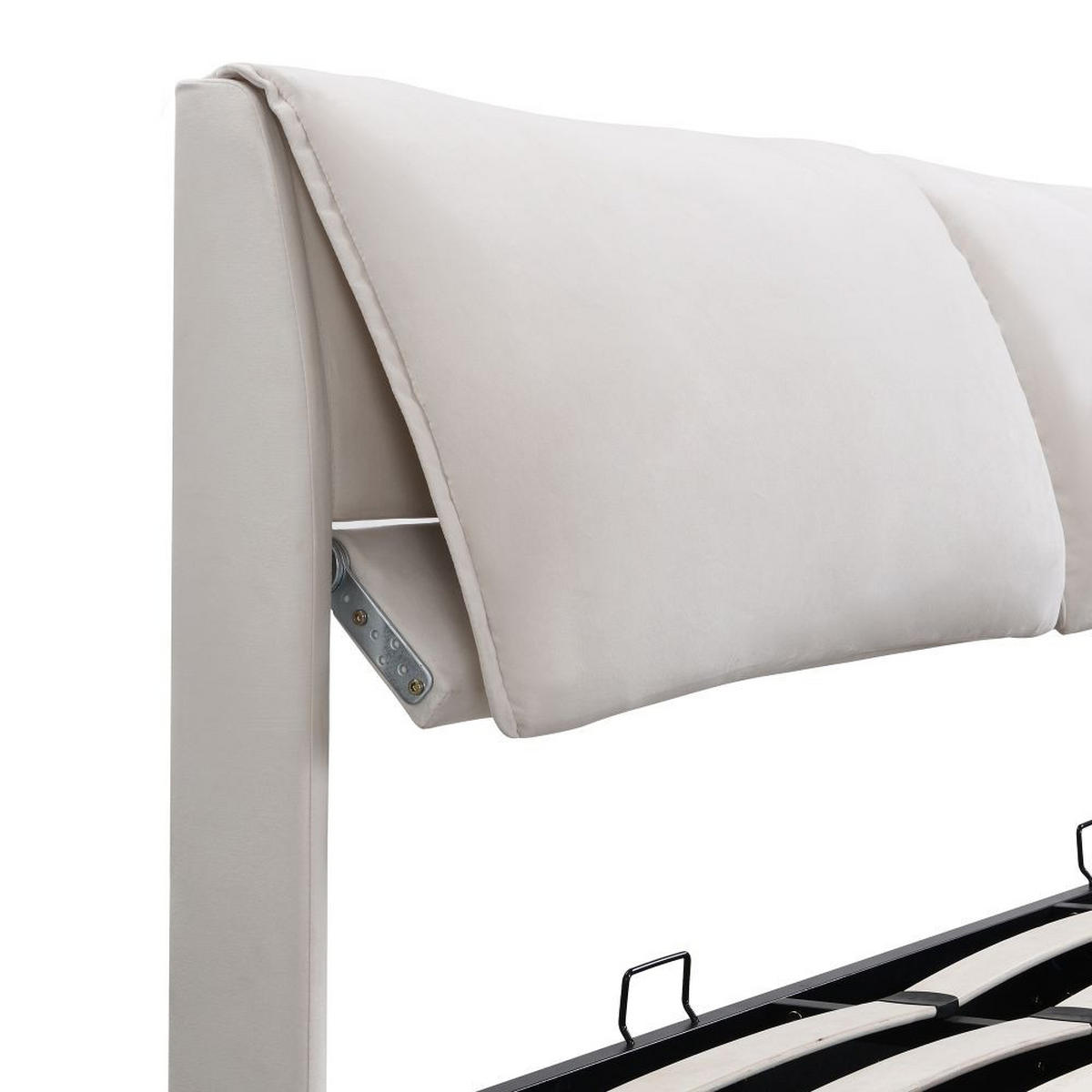 POLSTERBETT 180/200 cm in Weiß mit Drei Schubladen - Weiß, Holz/Textil (180/200cm) - KOMHTOM