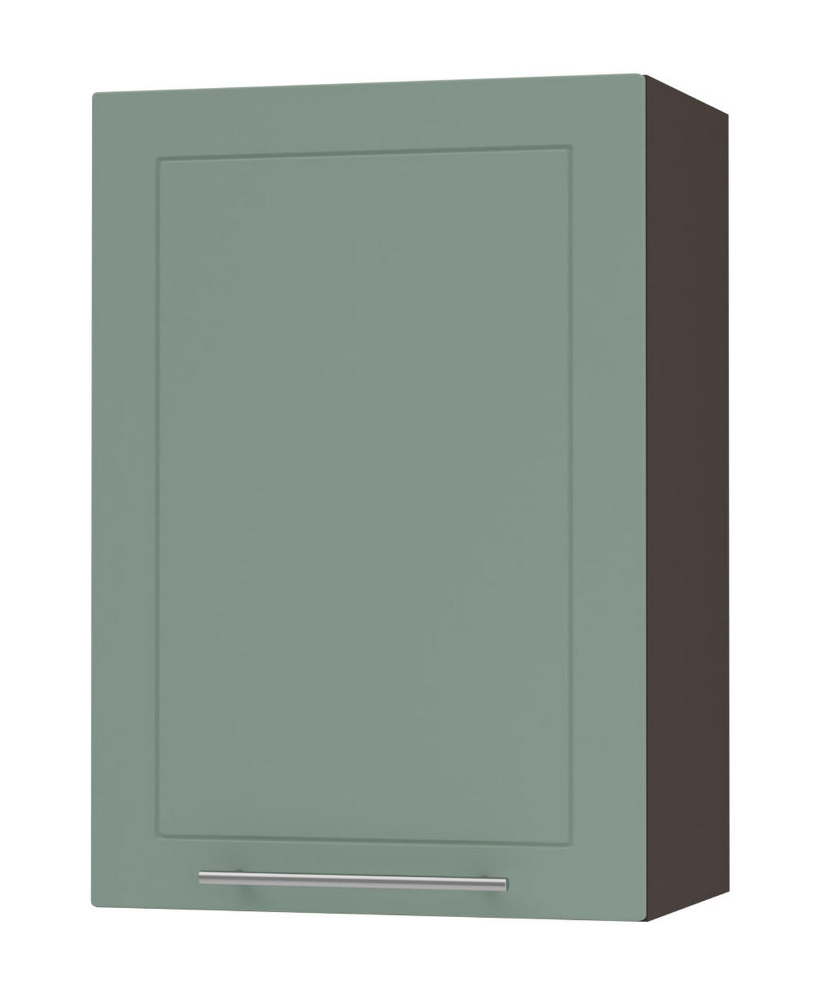 KÜCHENHÄNGESCHRANK Kvantum W2/50 Mint Matt / Lava Matt 50 / 32,5 / 72cm - Dunkelgrau/Mintgrün, Holz/Holzwerkstoff (50/72/32.5cm) - Feldmann-Wohnen