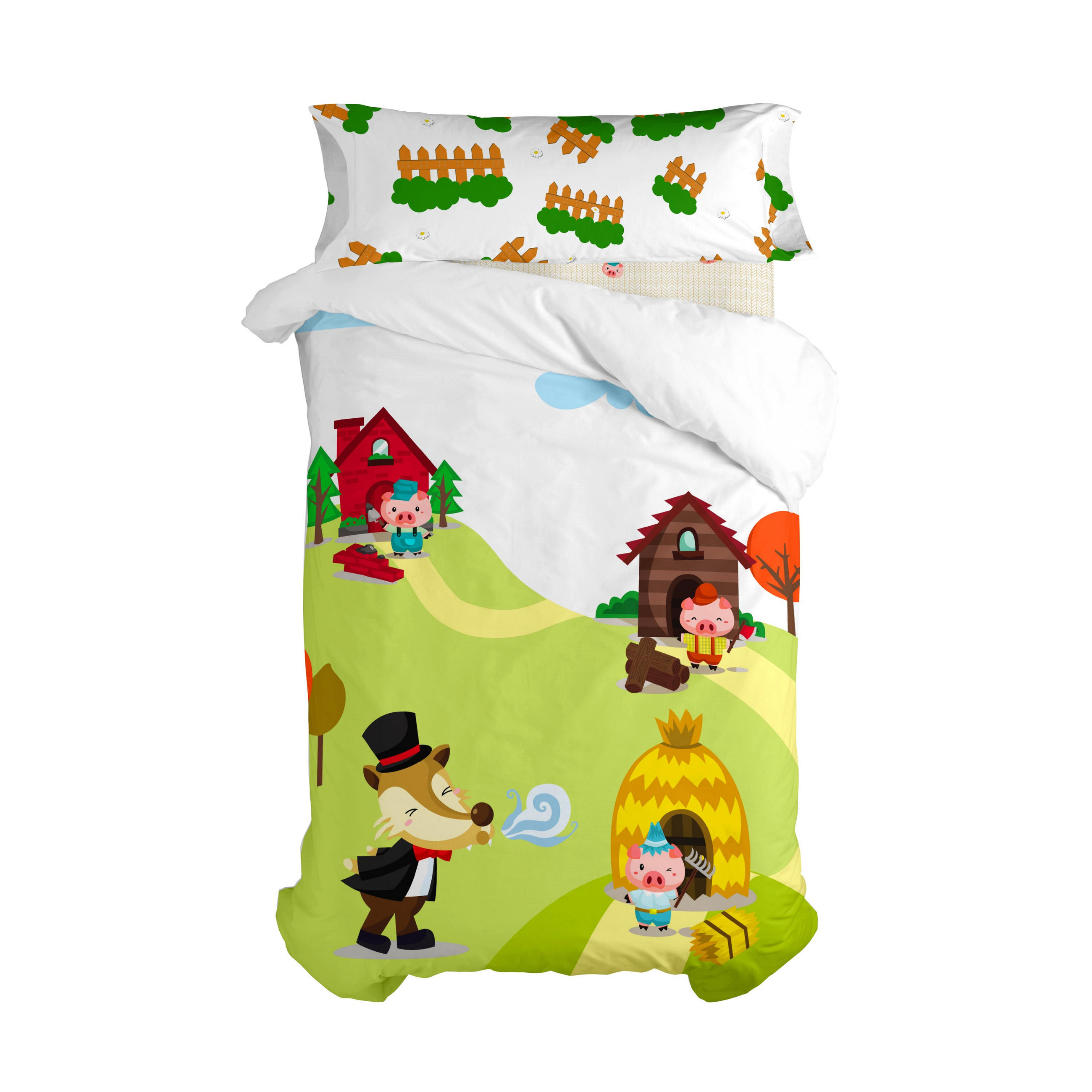 BETTBEZUG 2er-Set teiliges piggys 180x220 cm (komfortgrösse) mehrfarbig - Multicolor, Textil (180/220cm) - Happy Friday