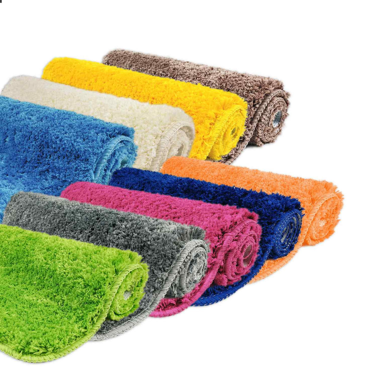 BADEMATTE MIT WC AUSSCHNITT Florenz - Orange, Textil (45/45cm) - WohnDirect