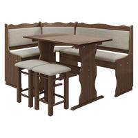 ECKBANKGRUPPE Mini - Hellbraun/Beige, Holz (145/87/105cm) - MIRJAN24