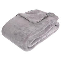 FLEECEDECKE 180 - Hellgrau, Textil (180/230cm) - Atmosphera Createur d´interieur