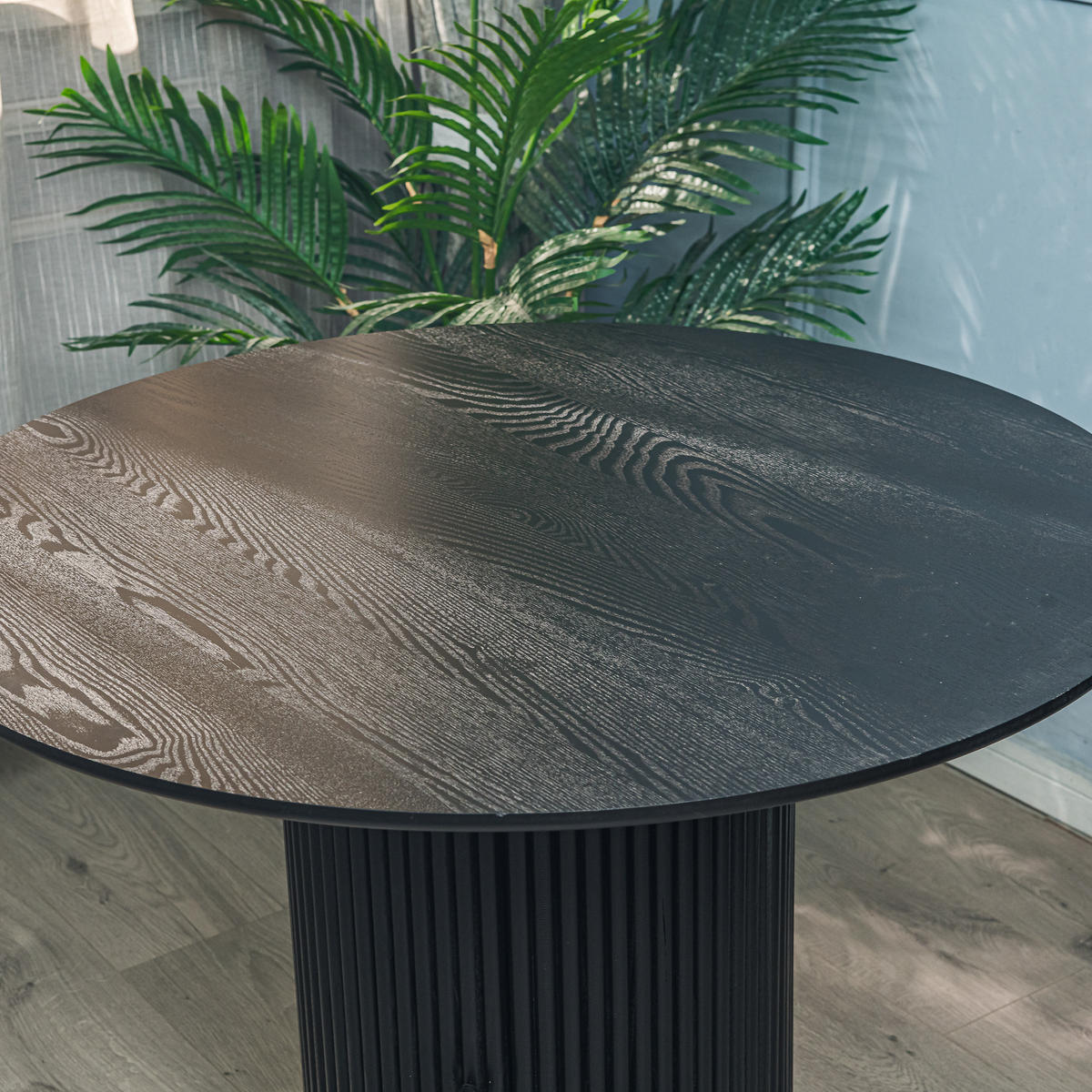 ESSTISCH Rund Schwarz 90 x 90 x 75 (cm) - Schwarz, Holz (90/90/75cm) - Nordlys