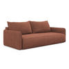 3-SITZER SOFA mit Schlaffunktion Chenille Stoff Pink - Pink/Hellrosa, Kunststoff/Textil (216/86/105cm) - Makamii