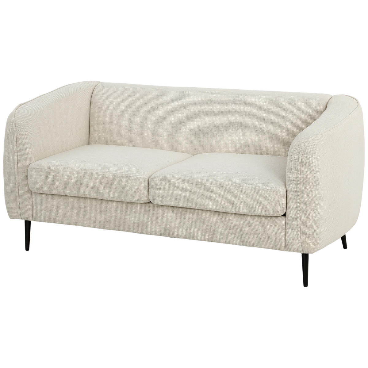 SOFA, 2-Sitzer, Samt, 160cm, Federkernkissen, beige - Multicolor, Holzwerkstoff (160/72/76cm) - FORIOUS