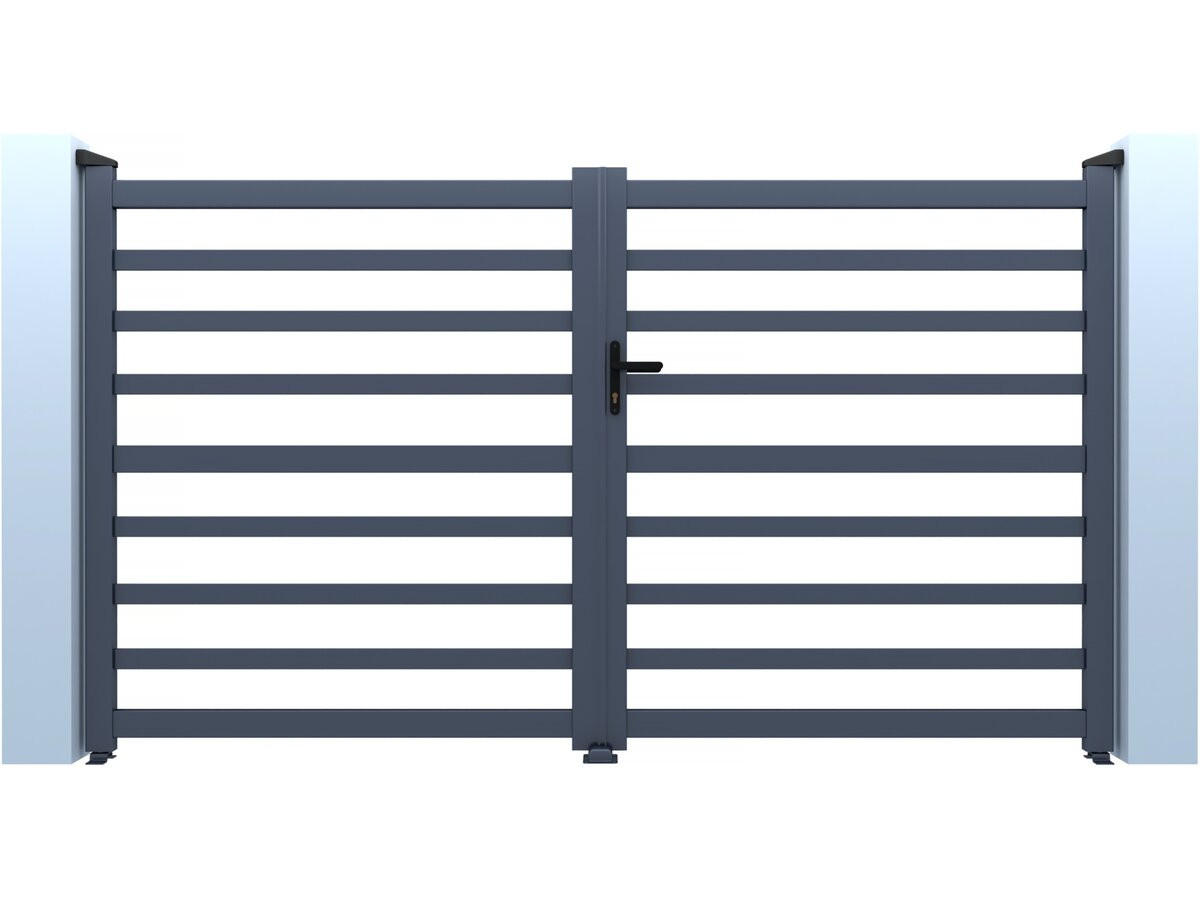 TOR martin Grau - Grau, Metall (140/140/300cm) - Habitat Garten